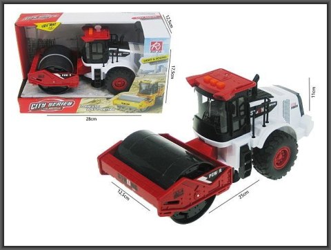 Samochód walec 25cm ze światłem i dwiękiem Hipo (HAU17)