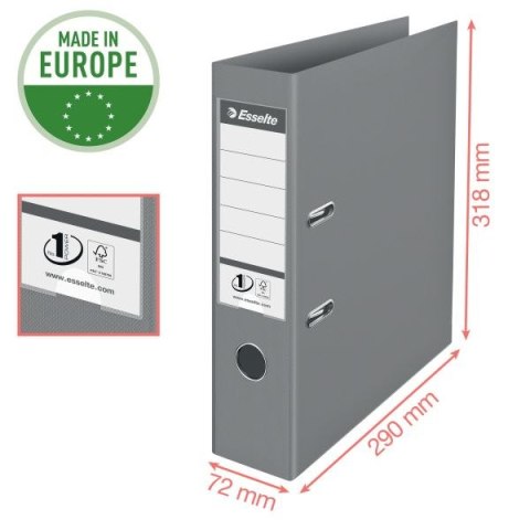 Segregator dźwigniowy No.1 Colour Breeze A4 75mm koralowy Esselte (628431)