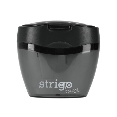 Temperówka z pojemnikiem na 3 grubości oł.i kredek mix plastikowa Strigo (SSC386)