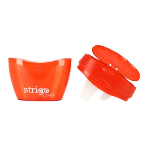 Temperówka z pojemnikiem na 3 grubości oł.i kredek mix plastikowa Strigo (SSC386)