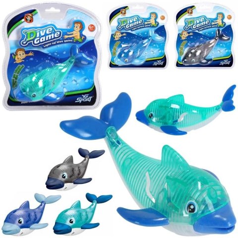 Zabawka do kąpieli delfin do nurkowania ze światłem Trifox (A-0637)