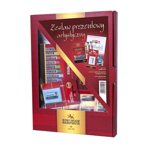 Zestaw szkolny pastele+blok+gumka 3 el. Koh-I-Noor
