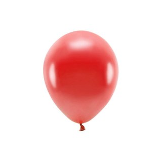 Balon gumowy Metalizowane Eco Balloons czerwony 260mm Partydeco (ECO26M-007)