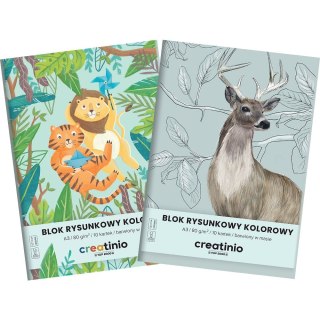 Blok rysunkowy Creatinio A3 kolorowy 80g 10k Top 2000 (400176666)