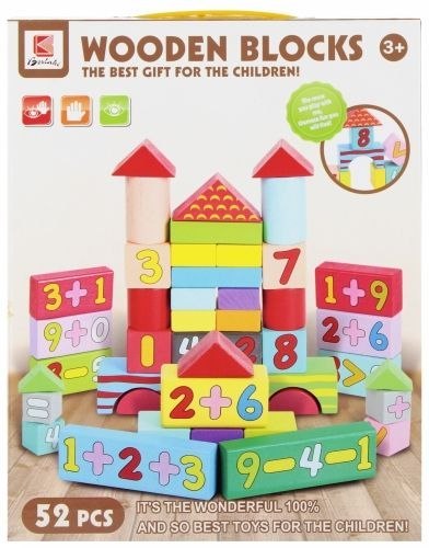 Klocki drewniane 52 elementy Mega Creative (547674)