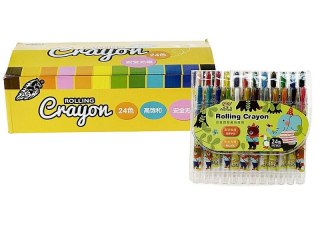 Kredki świecowe wysuwane 24 kol. Adar (611368)