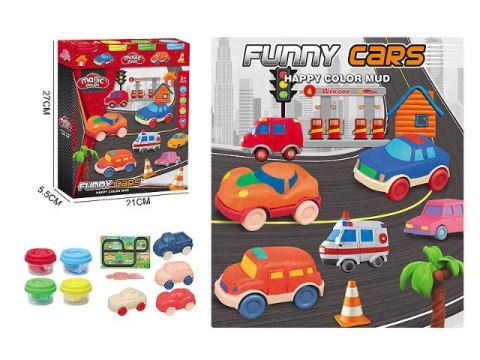 Masa plastyczna dla dzieci samochody mix Bigtoys (BPLA9229)