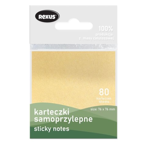 Notes samoprzylepny (karteczki) ECO biały 80k [mm:] 76x76 (nd) (41134759)
