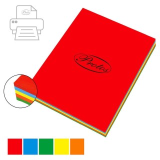 Papier kolorowy intensywny A3 mix intensywny 100k. 80g Protos