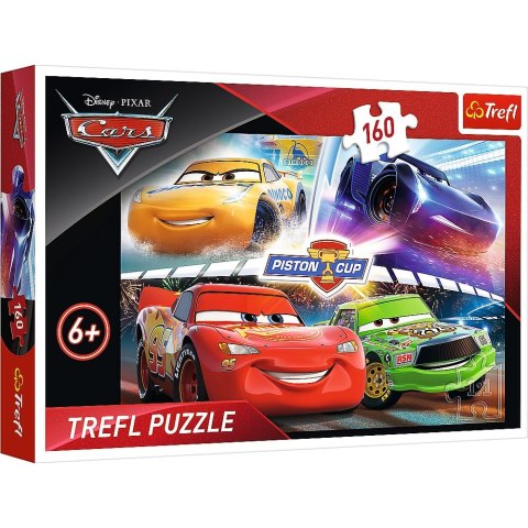 Puzzle Cars 3 zwycięski wyścig 160 szt 160 el. Trefl (15356)