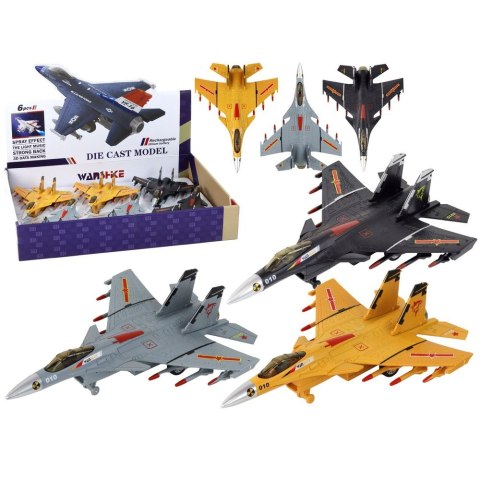 Samolot Z Napędem Frykcyjnym Szary Czarny lub Żółty Lean (16284)