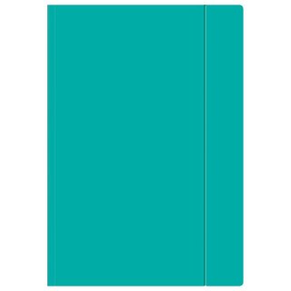Teczka kartonowa na gumkę A4+ turkusowy Interdruk (TEGUFLUOT)