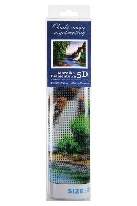 Zestaw kreatywny Diamentowa mozaika 30x40cm Wodospad Flamingo Line (TMS12056)