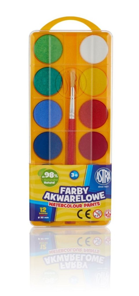 Farby akwarelowe 12 kolor. Astra (83216904)