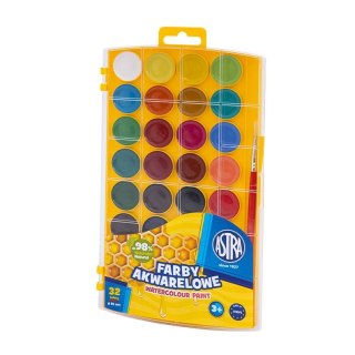 Farby akwarelowe z eurozawieszką 36 kolor. Astra (302023002)