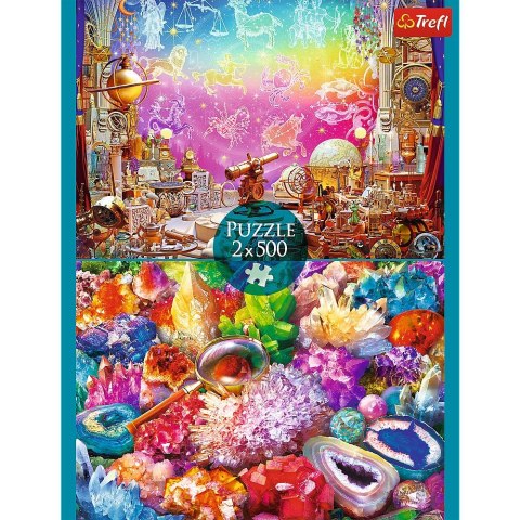 Puzzle Kosmos i kryształy 2x500 el. Trefl (37499)