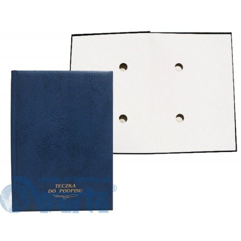 Teczka do podpisu A4 granatowy 10k. karton pokryty folią Warta (1824-920-012)