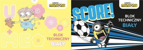 Blok techniczny Minionki A4 biały 10k Beniamin (5627)