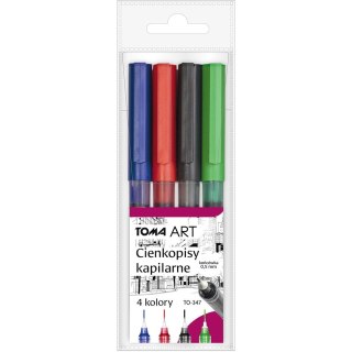 Cienkopis wkład mix 4kol. Toma (to-347)