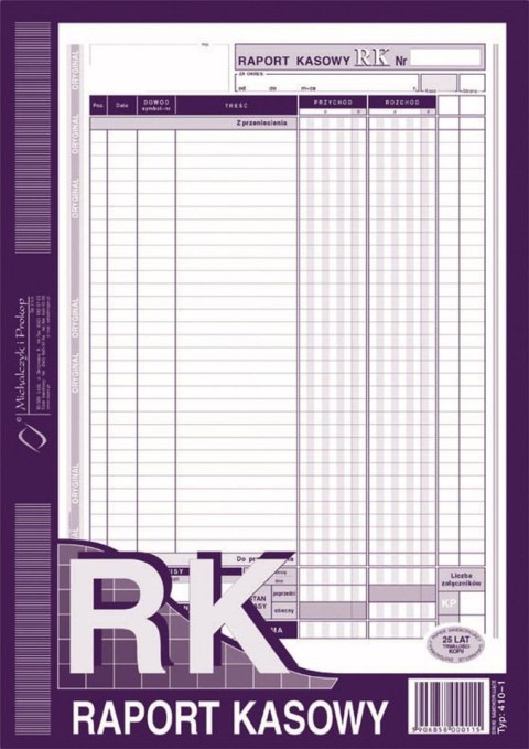 Druk samokopiujący S o/1k A4 80k. Michalczyk i Prokop (410-1)