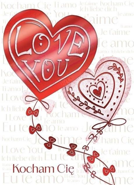 Kartka składana Karnet B6 Walentynki LATAWCE B6 Henry (5905701487554)