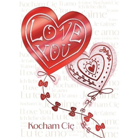 Kartka składana Karnet B6 Walentynki LATAWCE B6 Henry (5905701487554)