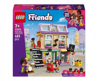 Klocki konstrukcyjne Friends Sklep muzyczny i mieszkanie Lego (42653)
