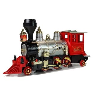 Kolejka Pociąg Klasyczny na Baterie Dym Dźwięk Efekty Świetlne Lean (6887)