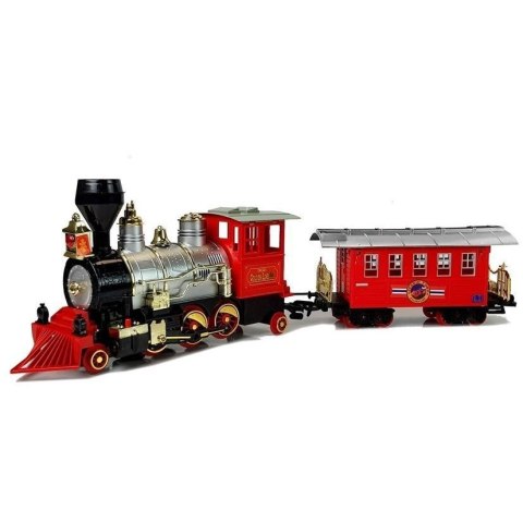 Kolejka Pociąg Klasyczny na Baterie Dym Dźwięk Efekty Świetlne Lean (6887)