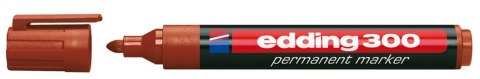 Marker permanentny wkład brązowy 1,5-3,0mm okrągła końcówka Edding