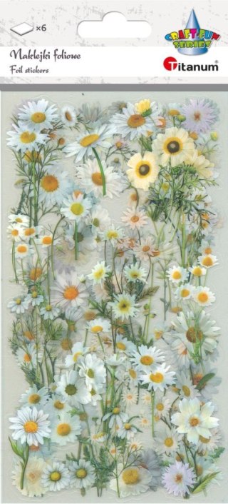 Naklejka (nalepka) Craft-Fun Series Stokrotki foliowe Titanum (25MD004)