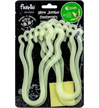 Naklejka ścienna Fluorescencyjna 6 szt stopy Fiorello (170-2803)