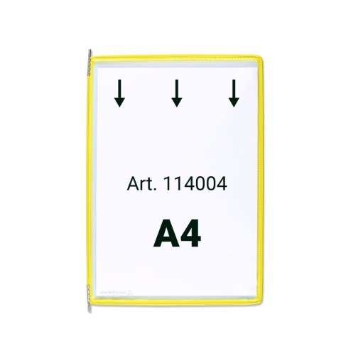 Panele prezentacyjne Tarifold A4 10 szt. żółte (114004TR)