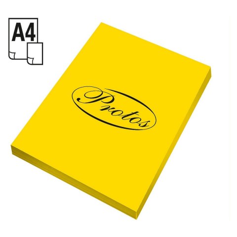 Papier kolorowy A4 żółty 100k. 80g Protos