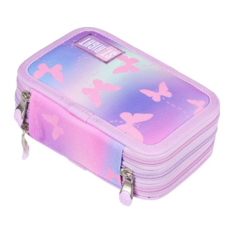 Piórnik PINK BUTTERFLIES pc-05 St.Right (z wyposażnieniem)