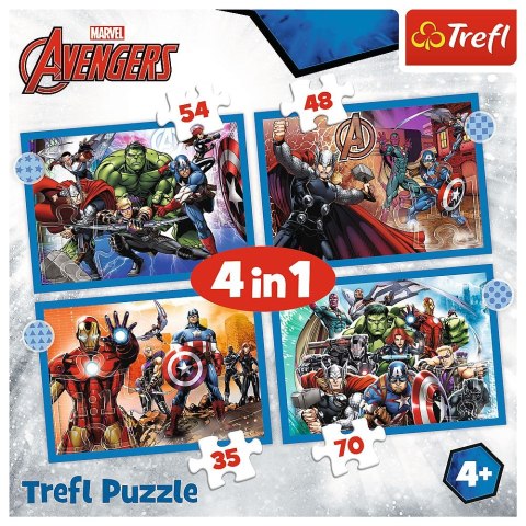 Puzzle Avengers 4w1 el. Trefl (34386)
