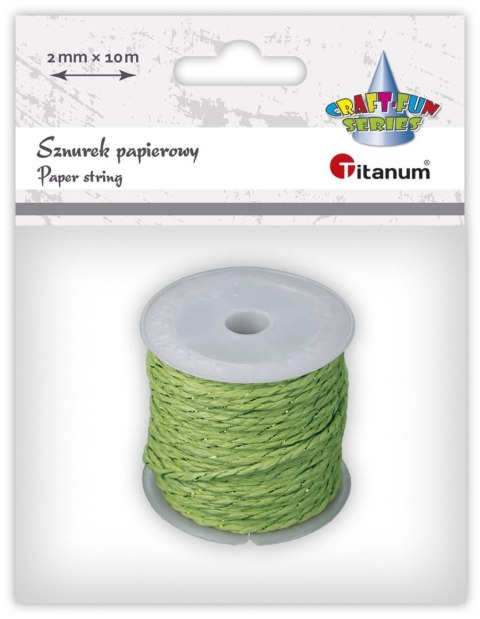 Sznurek Craft-Fun Series papierowy 10m Titanum (24BR0201-15（green))