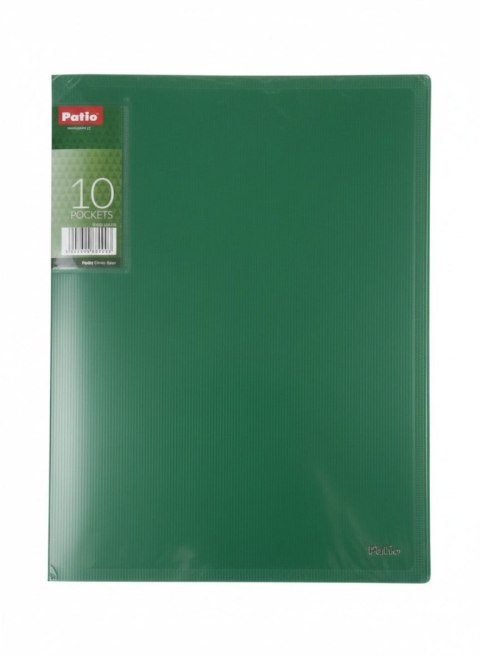 Teczka ofertowa A4 kolor: zielony 10 kieszeni Patio (PAT1131/N/05)