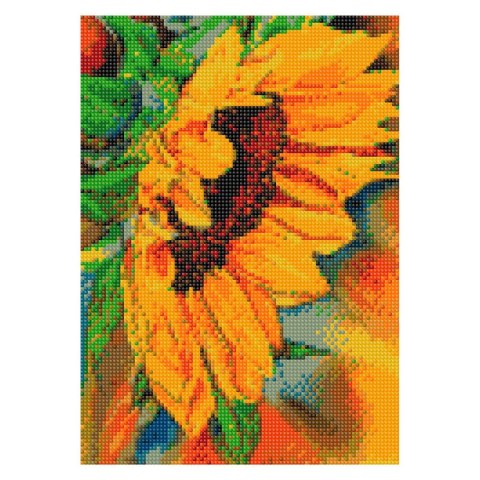 Zestaw kreatywny Diamentowa mozaika 30x40cm Kwiat słonecznika Flamingo Line (TMW27624)