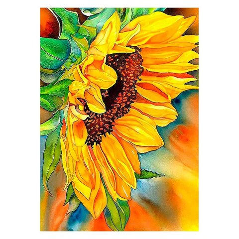 Zestaw kreatywny Diamentowa mozaika 30x40cm Kwiat słonecznika Flamingo Line (TMW27624)