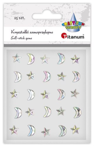 Kryształki Craft-Fun Series księżyce, gwiazdki srebrne Titanum (24MH0377)