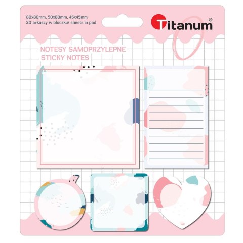 Notes samoprzylepny (karteczki) Memphis mix 20k [mm:] (mix)x(mix) Titanum (TO11)