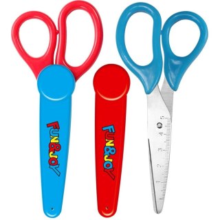 Nożyczki z zatyczką 13cm Fun&Joy (FJ6850C-P)