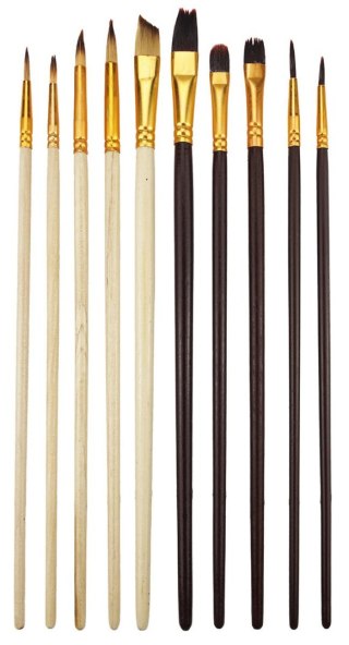 Pędzel drewniany uchwyt Flamingo (SR-B46)