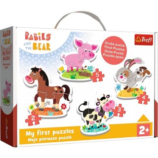 Puzzle puzzle baby classic Bobaskowe zwierzątka Trefl (36127)