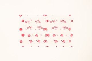 Torba prezentowa torebka folia nadruk serduszka [mm:] 200x350 (N7)