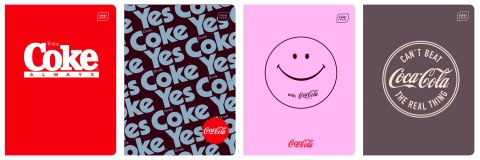Zeszyt HYBRID COCA COLA A5 60k. 70g krata Interdruk