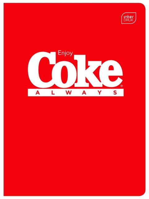 Zeszyt HYBRID COCA COLA A5 60k. 70g krata Interdruk