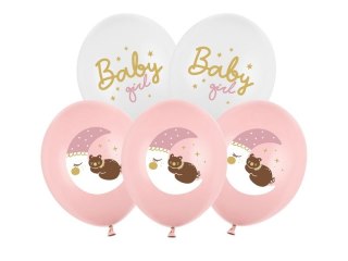 Balon gumowy Baby girl mix 300mm Partydeco (SB14P-337-000-6)