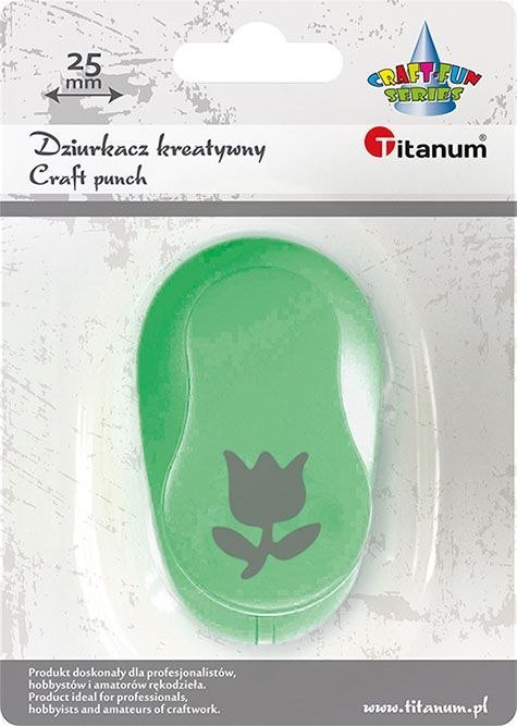 Dziurkacz ozdobny Craft-Fun Series 25mm tulipan Titanum (T-8810-31)
